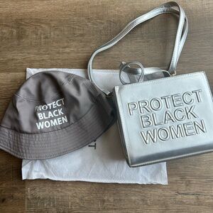 Women's Purse/ Bucket Hat Silver NWT